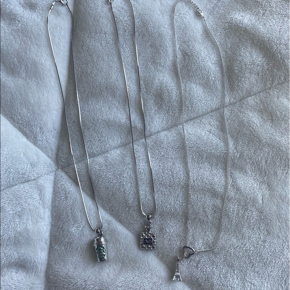 3 claires necklaces